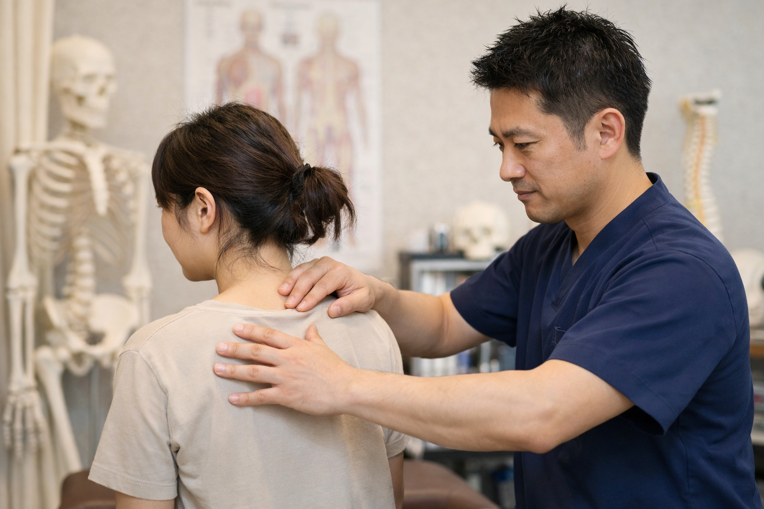 国家資格を持つ八尾市の整骨院が解説｜肩こりは姿勢が原因？医学的根拠と神経アプローチによる根本改善　｜八尾市　オカモト鍼灸整骨院・神経整体院